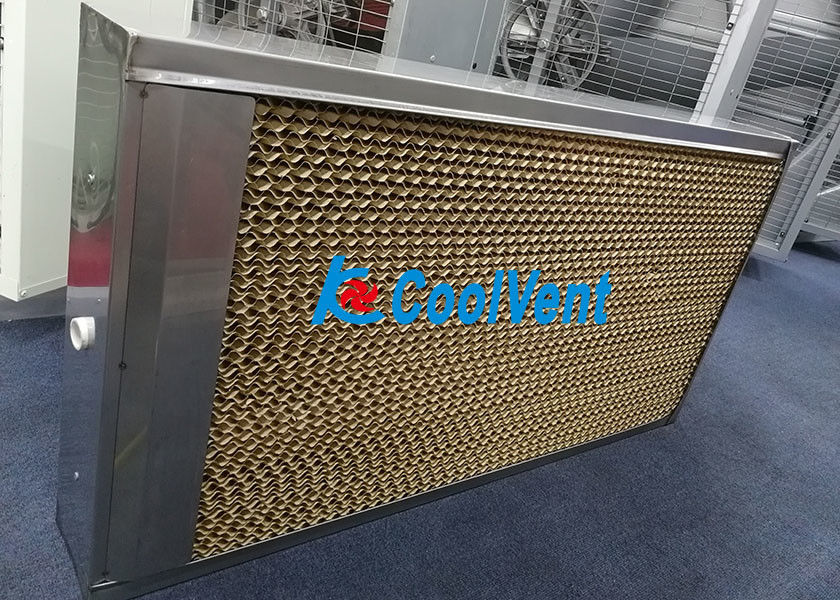 Greenhouse Evaporative Cooling Pads Yellow / Green Mixed Color Type 7090 5090 7060