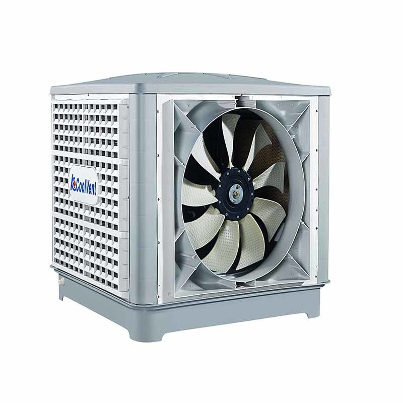 2.2kw PP Industrial Ducting Cooler 30L/H Outdoor Fixed Roof Duct Air Cooler
