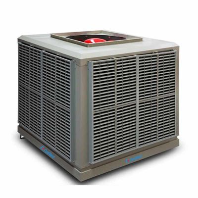 5.6A Roof Top Industrial Evaporative Cooler IP55 200Pa LCD Panel Control
