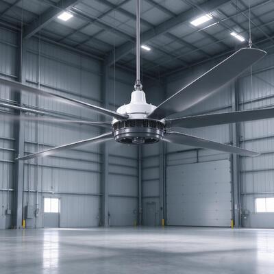 5 Meter Large Fan For Factory Workshop Warehouse Ventilation And Cooling, Energy-Saving Industrial Ceiling Fan