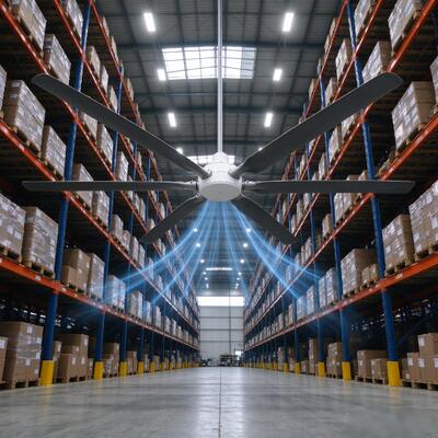 7.3 Meter Large Industrial Ceiling Fan For Workshop Warehouse Factory School Ventilation And Cooling Energy-Saving